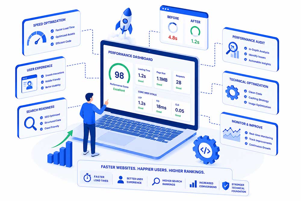 Website Performance Optimization Services That Improve Speed, UX, and Search Readiness